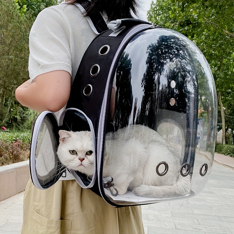 

1pc Transparent Pet Backpack Carrier For Cats, Space Capsule Pet Carrier For Outdoor, Cat Bubble Backpack