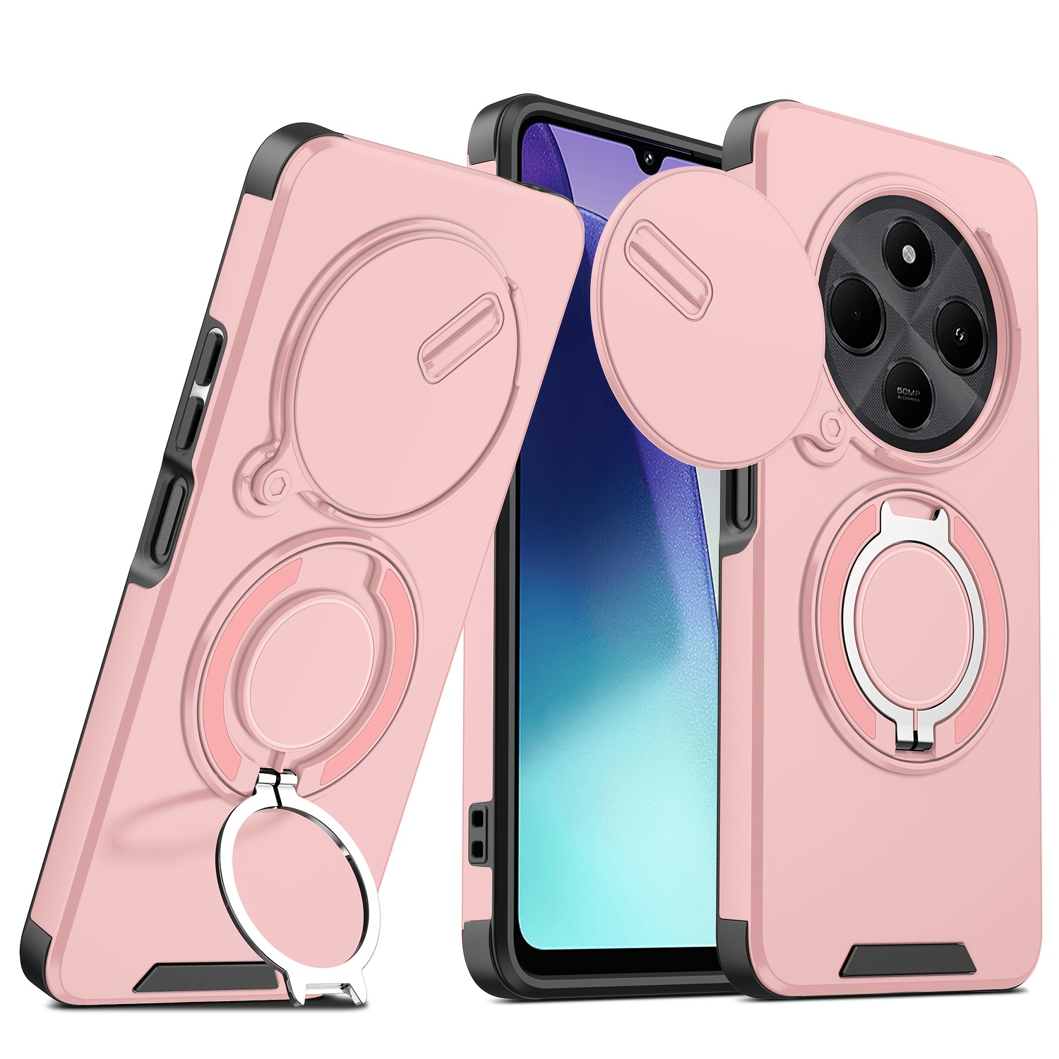 TEMU Phone Case - Compatible With For Redmi Poco C75, For Redmi A4, For Redmi 14r, And For Redmi 14c, Featuring A Sliding Camera Cover And Camera