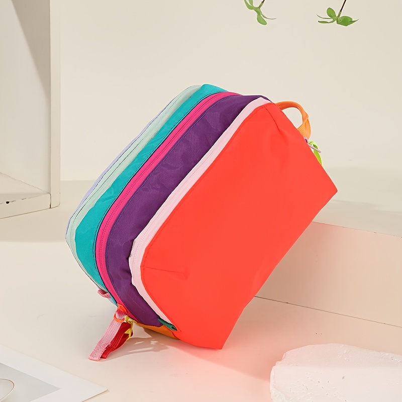 TEMU A Dopamine-colored Makeup Bag, A Portable Large-capacity Toiletry Bag For Travel And Miscellaneous Item Storage