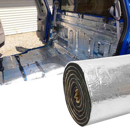 60 x40 car sound deadening insulation roll 275mil 7mm thick easy to apply with strong backing fireproof waterproof for ride ideal for trucks motorhomes