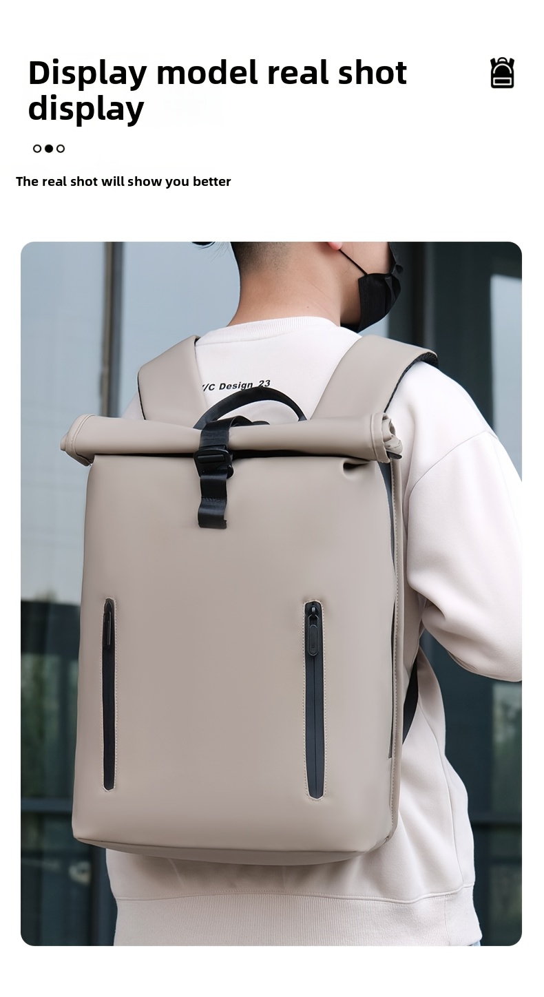 Men's Large Capacity Travel Backpack, Carry-On Backpack, Separate Laptop Compartment, Outdoor Sports Hiking Daypack for Casual Daily Use
