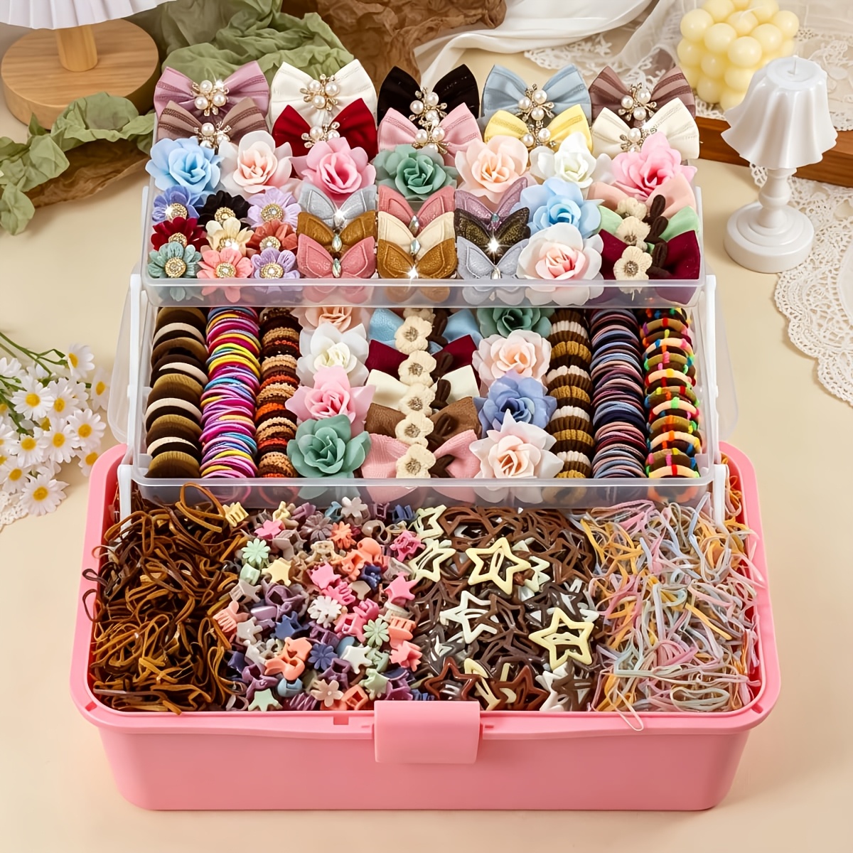 104pcs Morandi Vintage Hair Accessory Set