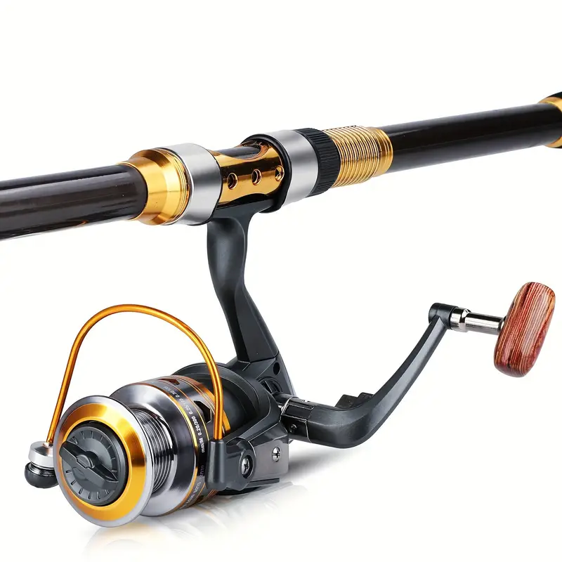 Spinning Best Open Reel Fishing Pole Telescopic Fishing Rod With 13+1BB Spinning Reel Portable Spinning Best Open Reel Fishing Pole Telescopic Fishing Rod With 13+1BB Spinning Reel Portable