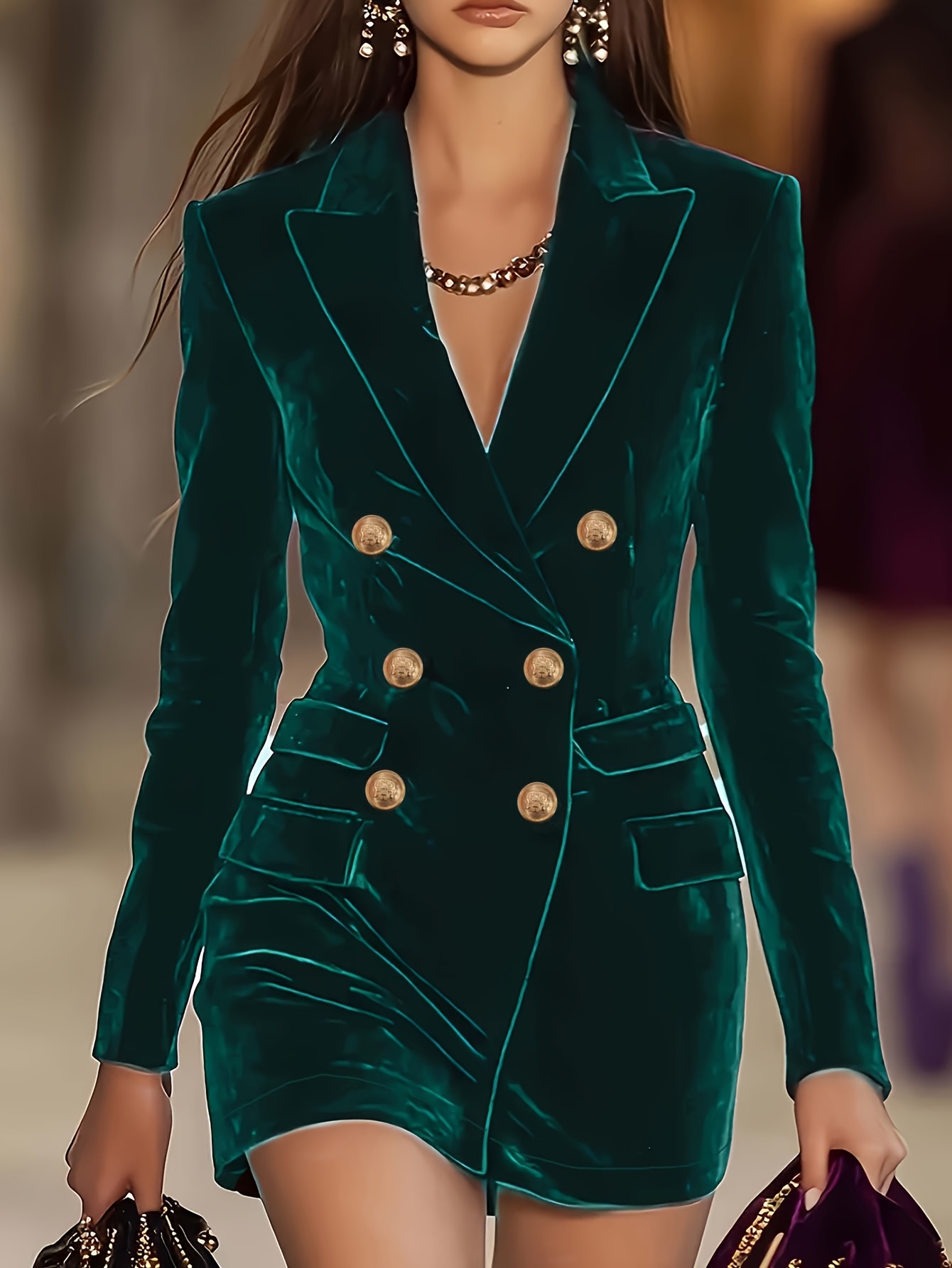 emerald green tweed dress Tweed Knit Jewel Neck Jacket & Skirt Suit