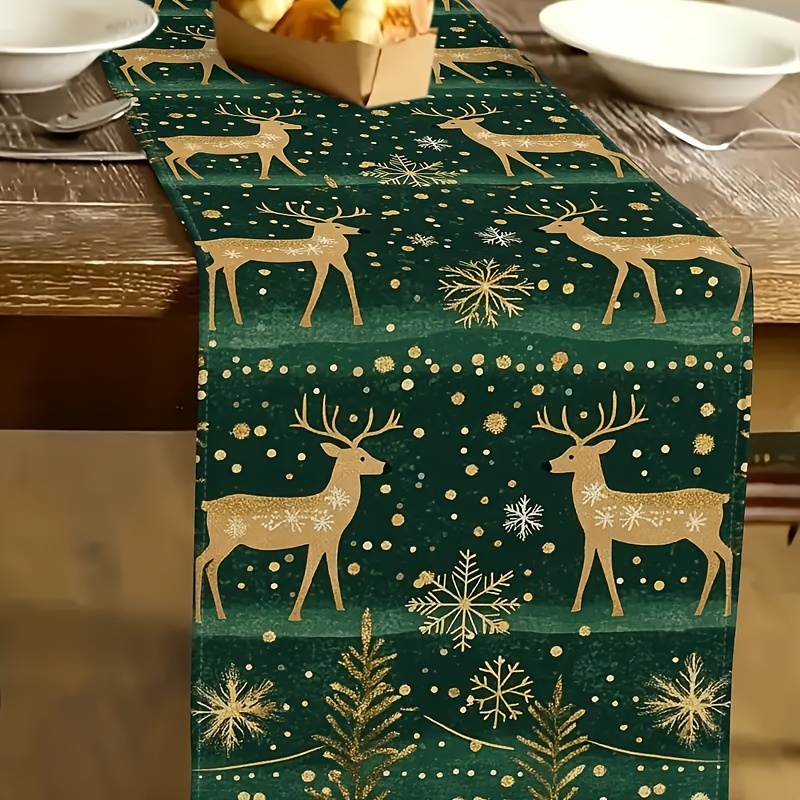 

Christmas Table - Pattern, Polyester, For Parties & New Decor, To & Dining