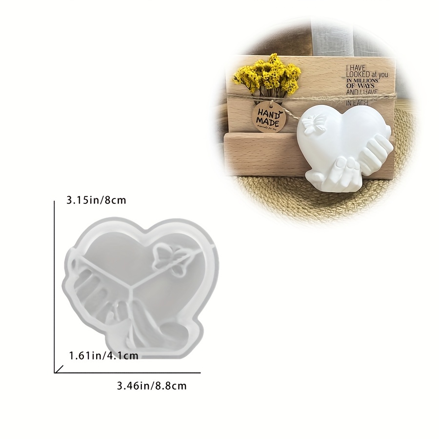 E-shop DIY Tonformen, handgefertigte Herzornamente, Schmetterlingsherzen, Silikonformen, Gipsabgüsse, dekorative Kerzen, Aromatherapie-Ständer
