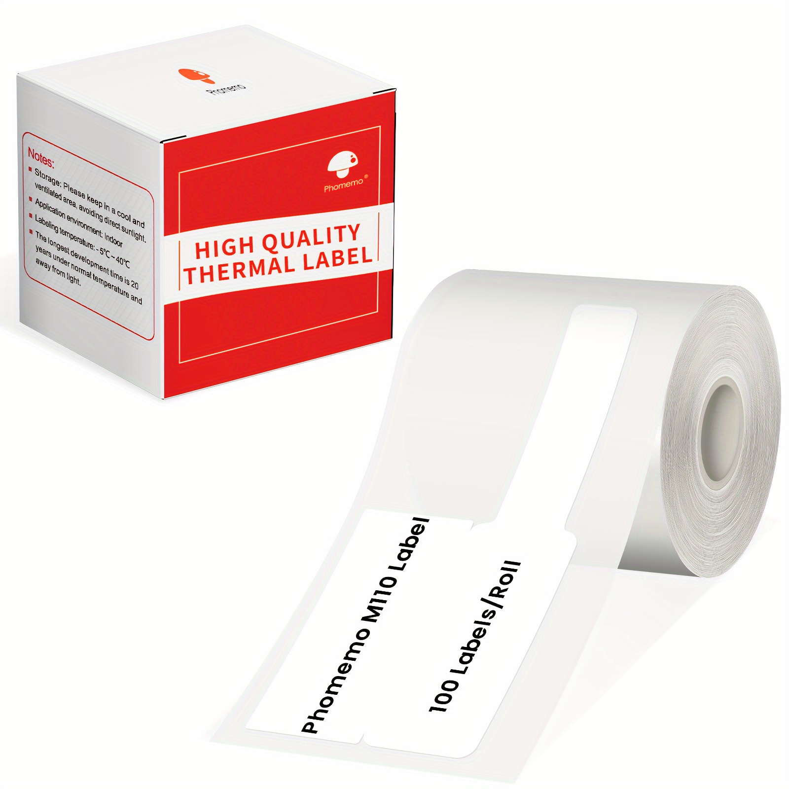 Image of Phomemo Thermal Cable Labels, Compatible With M110 M120 M220 Label Printers, Self-adhesive Thermal Sticker Tags "x1.5"-1.57" (25x38-40mm), Labels Per Roll For Wiring Management