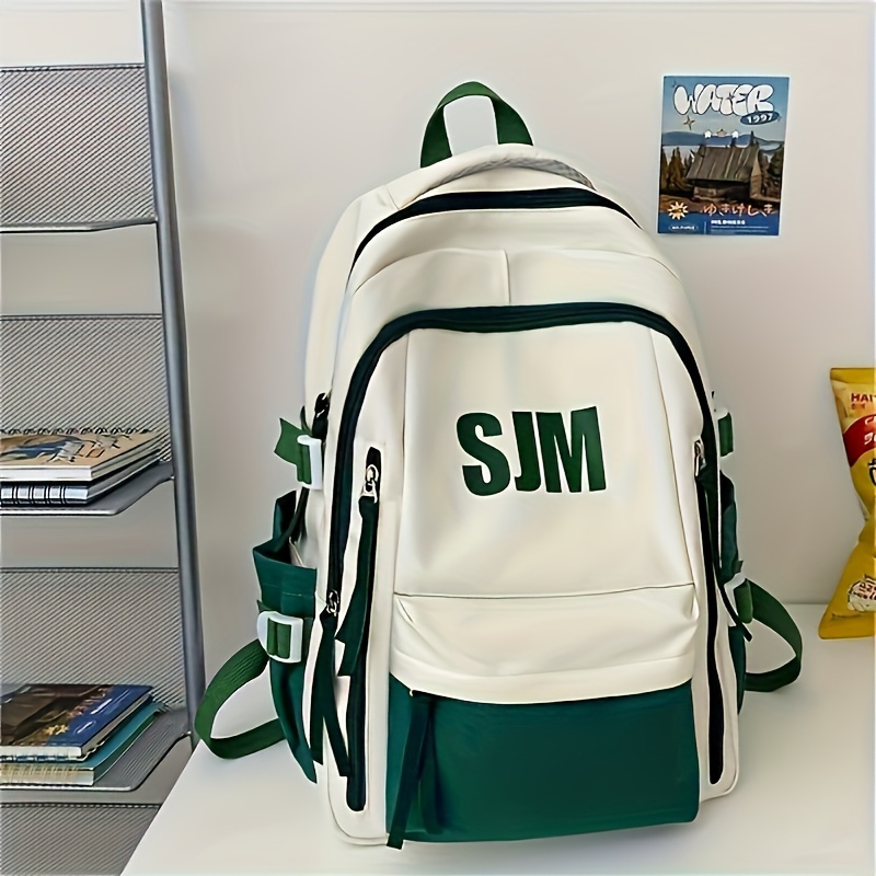 

1pc Simple Fashion Travel Backpack, Durable Students School Bag