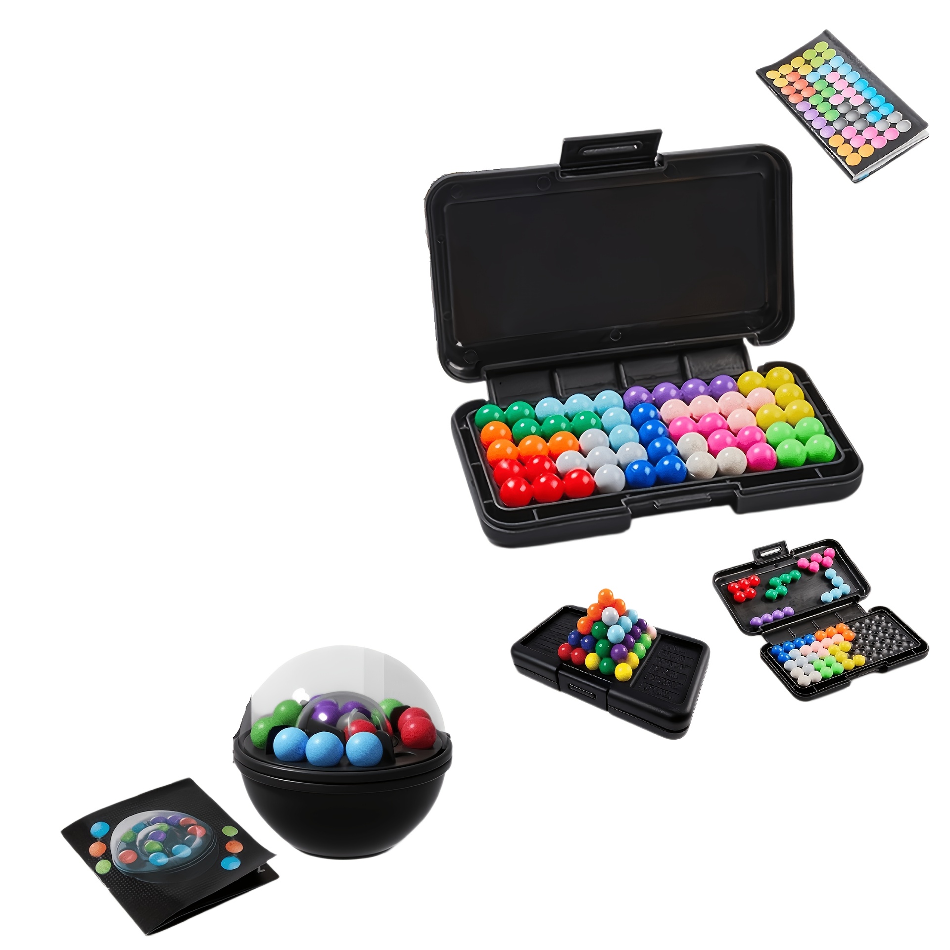 3D Three-Dimensional Puzzle Pyramid Unlocking Game, Portable Travel Toy