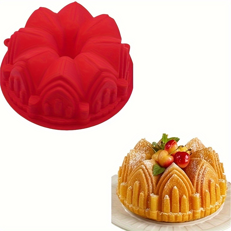 

Silicone Baking Mold Single Large Castle Big Crown Diy Silicone Cake Mold Kitchen Baking Food Grade For Restaurant