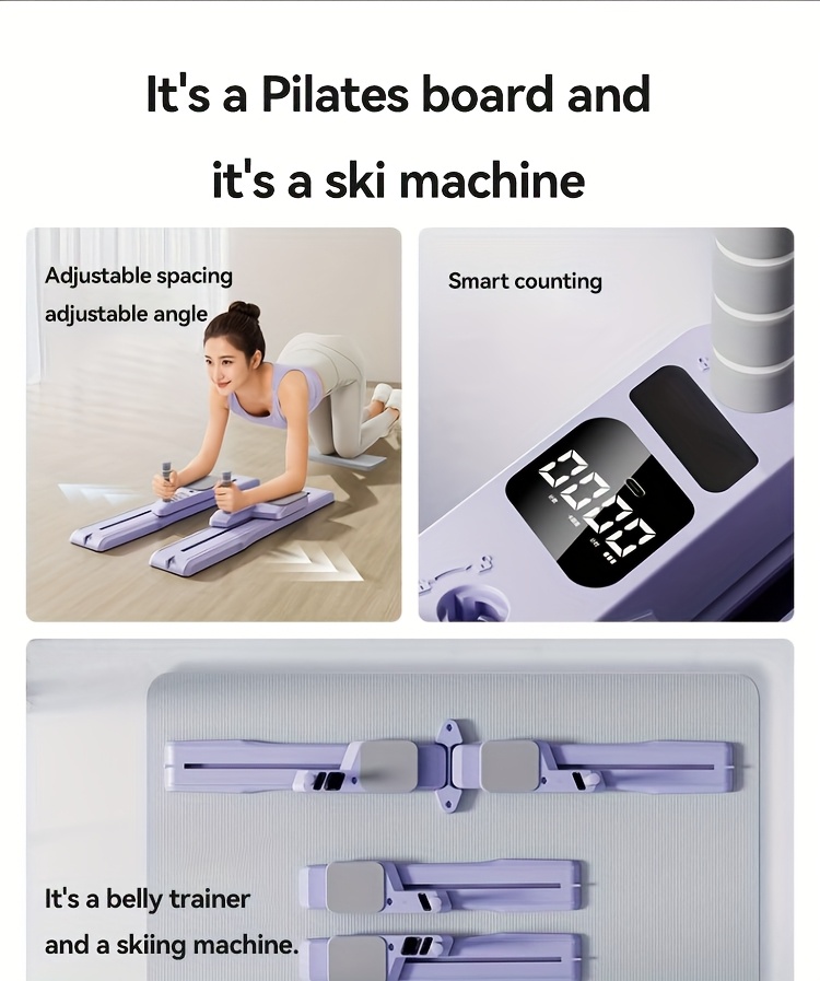 6 in 1 multifunctional detachable pilates board ski machine - Temu