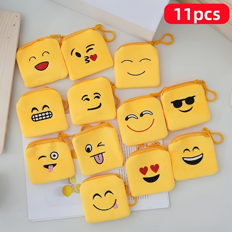 E-shop 11-teiliges Münzfach-Set mit Schlüsselanhänger - Geldbörse mit Reißverschluss, Schlüssel-Organizer, geeignet für Schulbelohnungen,
