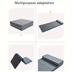 folding memory foam mattress with washable linen cover standard size zippered closure woven pattern multipurpose cushion for camping hiking and outdoor activities machine washable no electricity needed christmas present