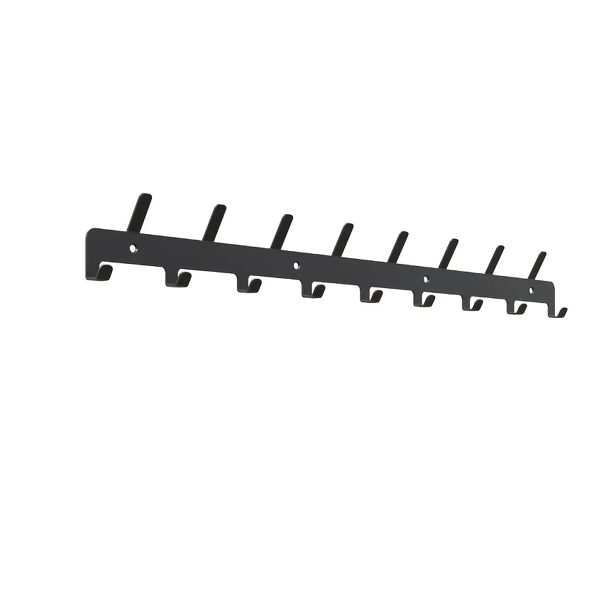 E-shop Wandgarderobe aus schwarzem Metall – Haken für Badetücher, Mäntel & | Handtuchhalter für Eingangsbereich & Badezimmer