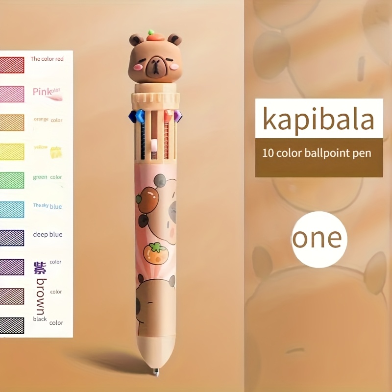 6 piece cute cartoon retractable ballpoint pens 10 color set with soft silicone 3d tips for   switching vibrant colors for hand lettering painting   art projects hand lettering tool artistic drawing pen   design fun stationery smooth writing pen silicone tip pen fine tip pen multicolor pen artists students Product details 13