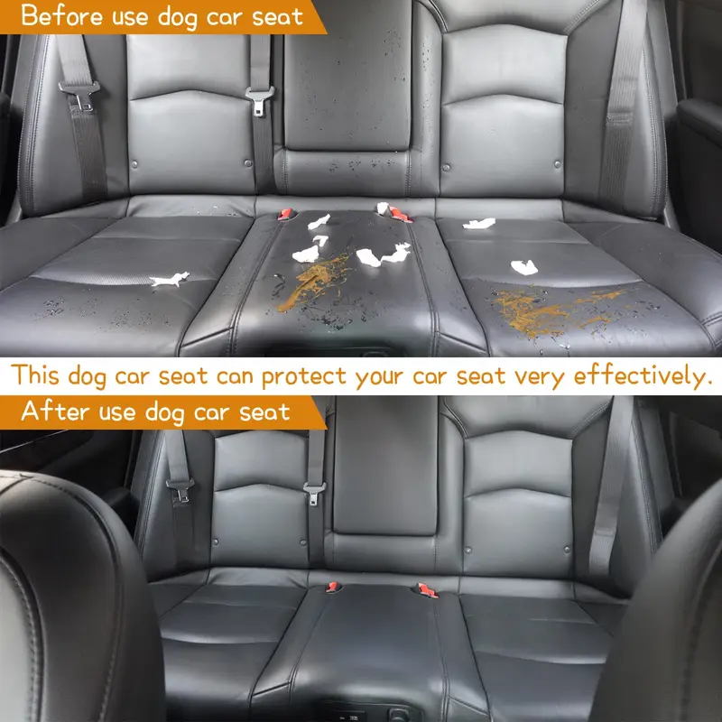 Trasportino Auto Per Cani Piccoli - Seggiolino Sicuro Con Imbracatura - Foto 10