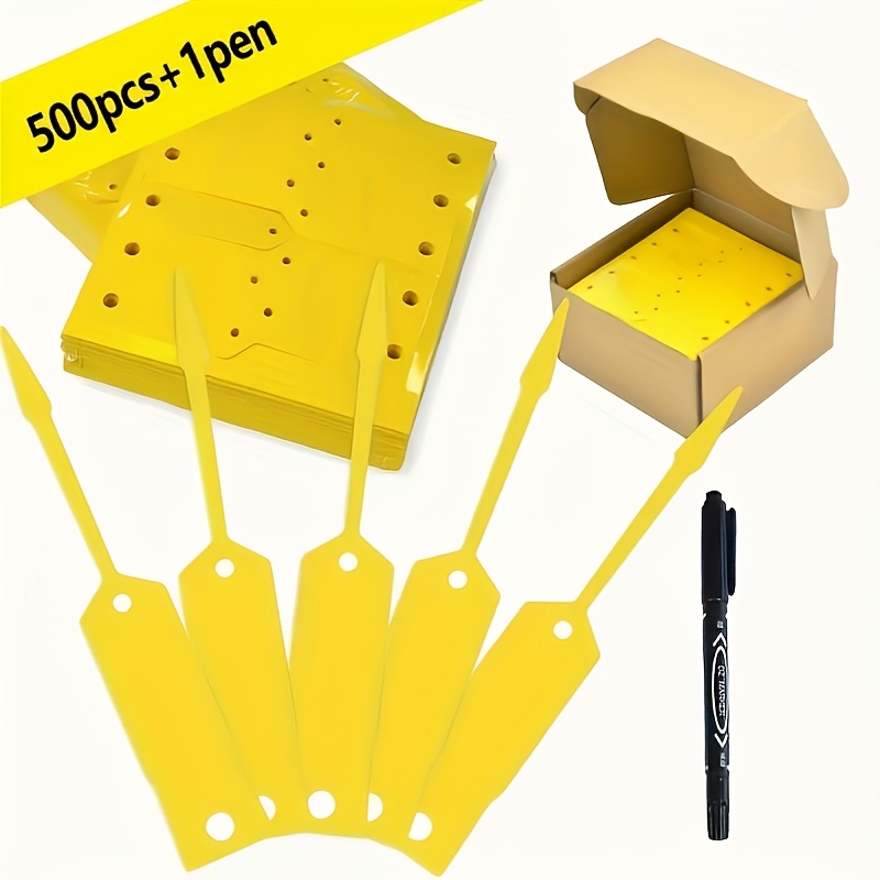 TEMU Blank Plastic Labels, Pen Included, Tags, Tie/key Tags, Storage Tags, Plastic Markers, Id Tags, Category Tags, Can Be Used As Luggage Tags,