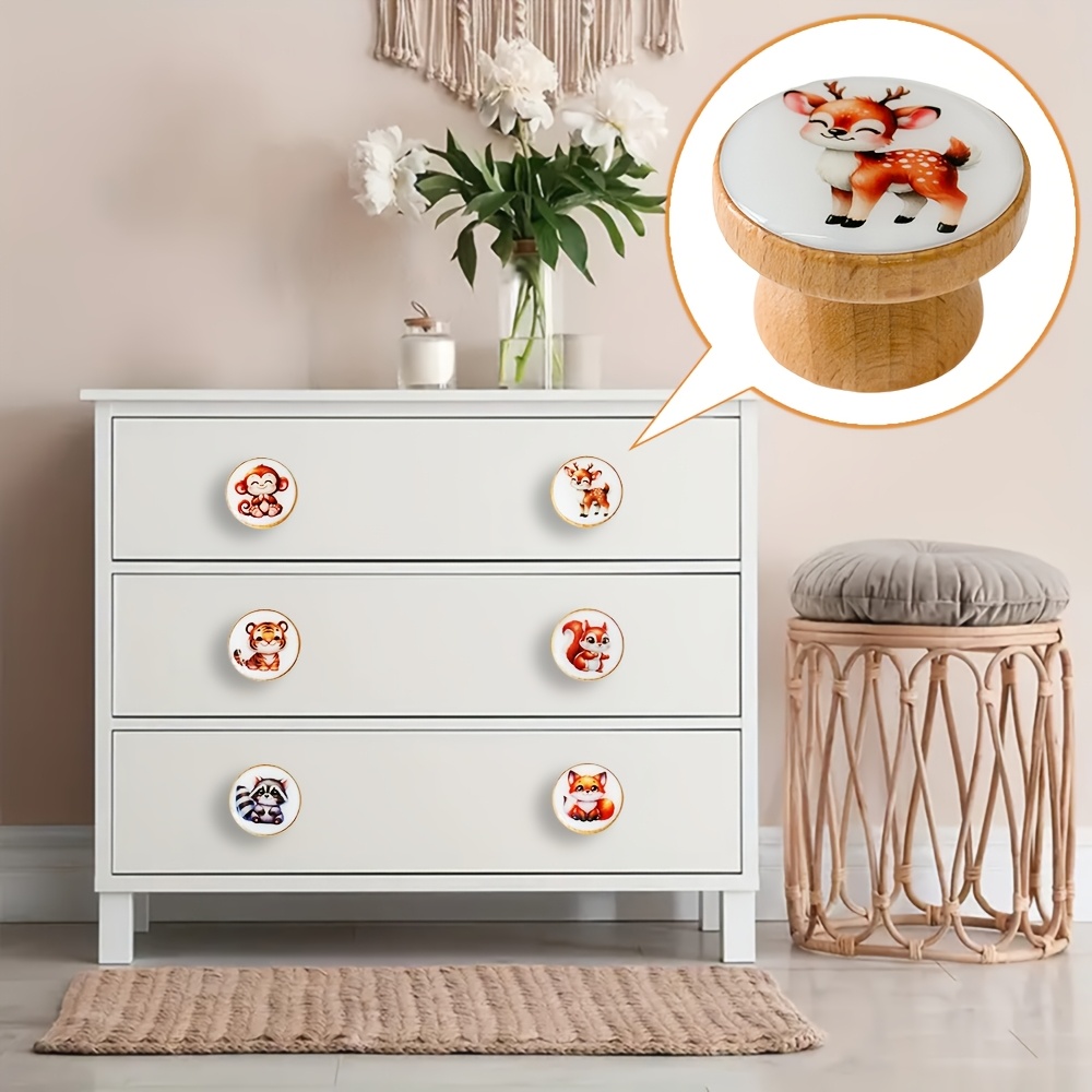 set 6 art boho style cute forest animals series handmade - Temu United Arab  Emirates