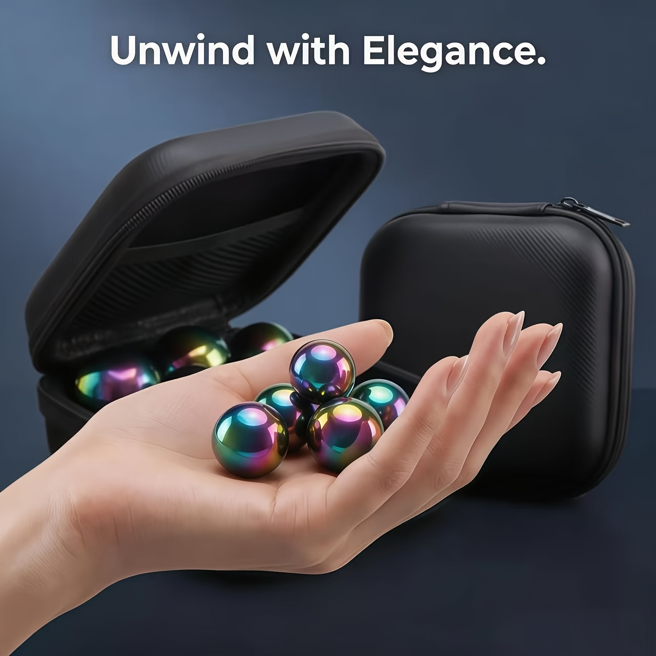 TEMU Vibrant Metal Relax Ball Set — 9pcs/13pcs. Your Stress In Style. Product Highlights: Colorful Electroplated Metal Spheres With A Smooth,