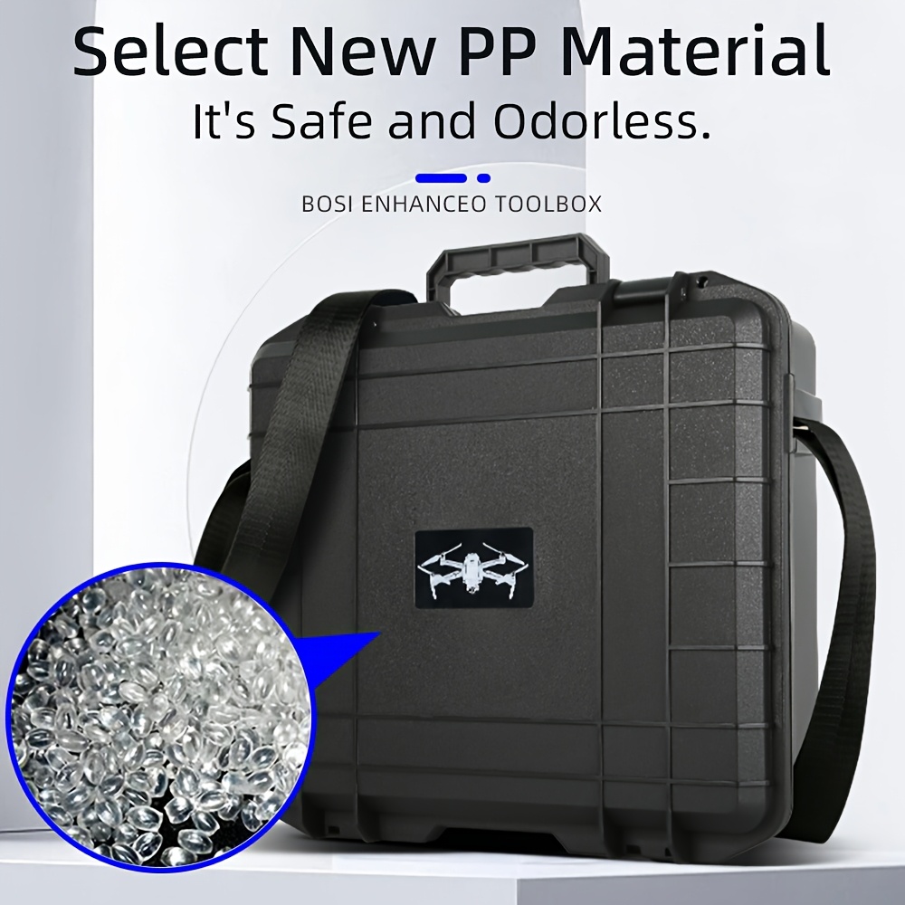 proof waterproof case for dji neo flight glasses n3 durable pp material portable uav protective box with shoulder strap black seejie details 5