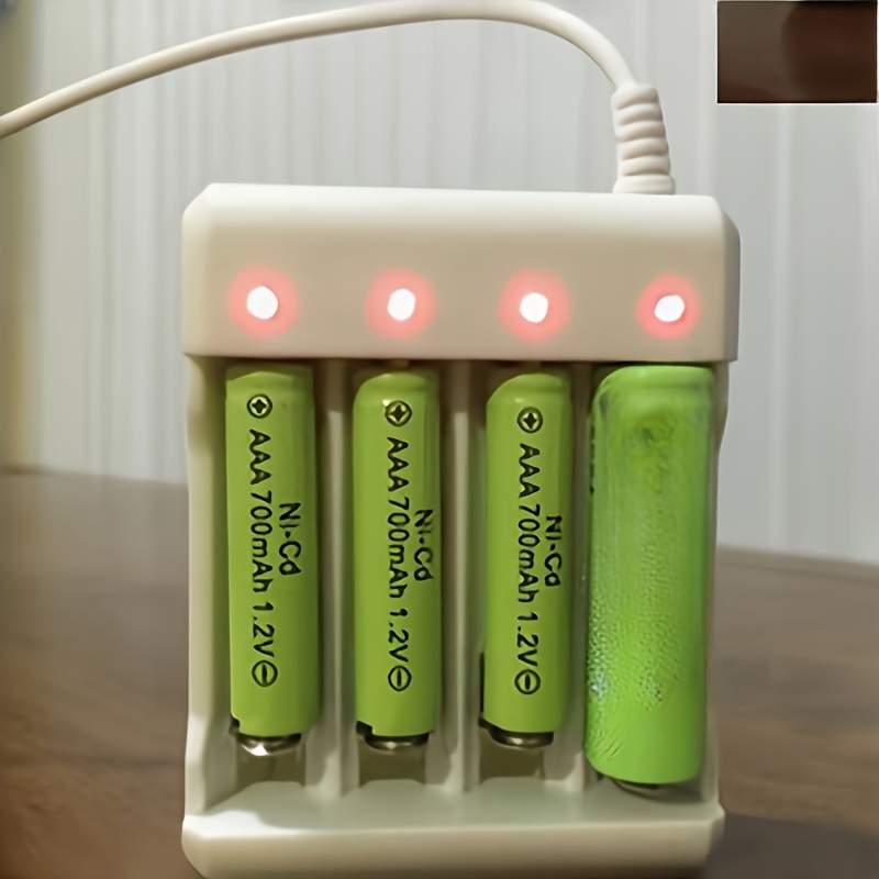 

4 Slots Usb Fast Charging Aaa And Aa Battery Charger Short Circuit Protection Rechargeable Battery Station High Quality