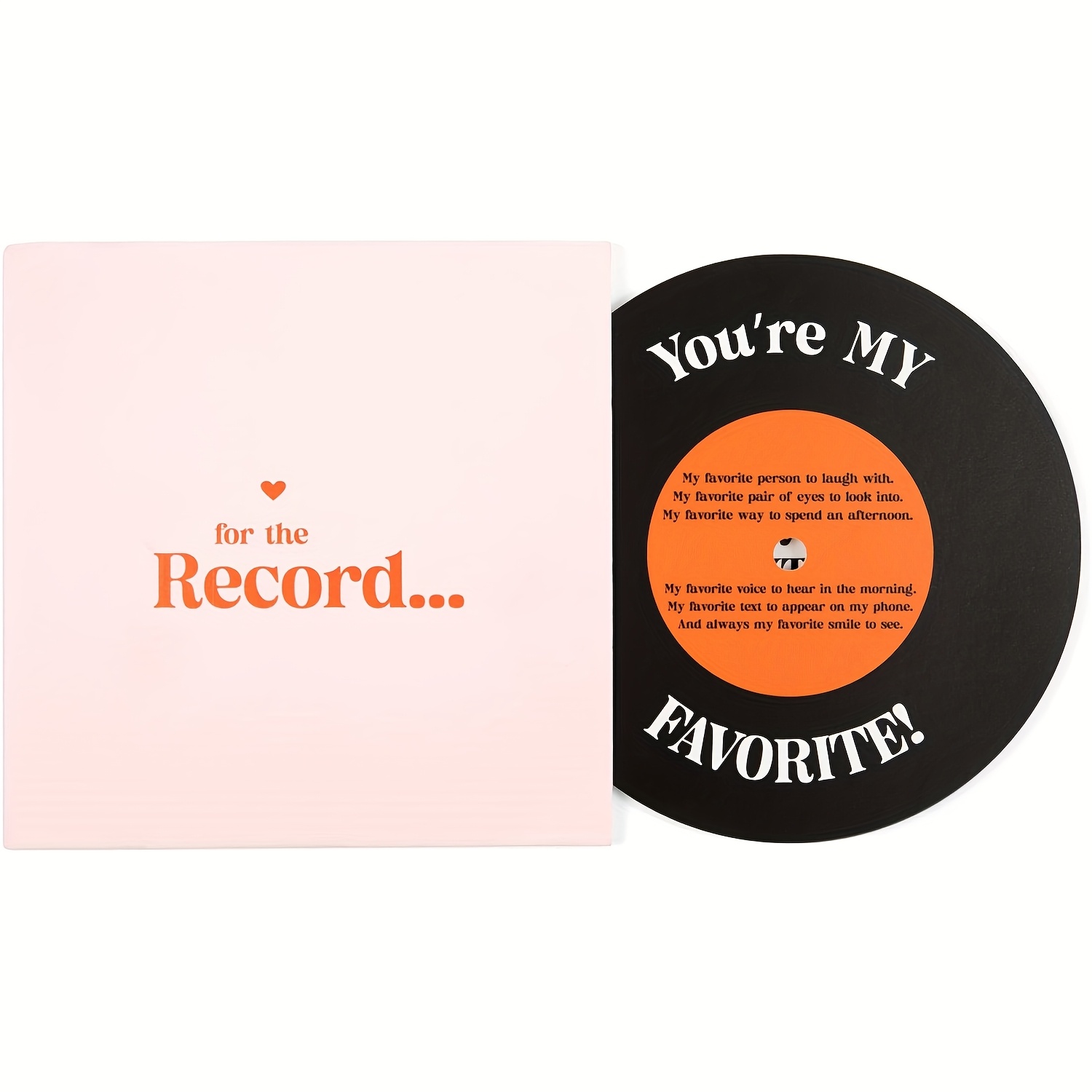 

Romantic "you're " Record Card, Perfect Gift For Husband, Wife, Boyfriend, Girlfriend, Anniversary, Engagement, Valentine's Day, Thanksgiving - Keepsake Card