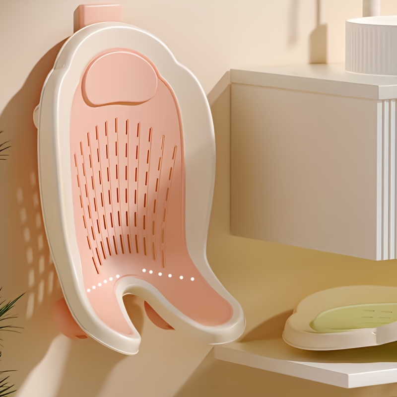 Foldable Bath Seat Suitable for Sitting & Lying Down - Non-Slip Shower Chair with Space-Saving Design, Lightweight Sturdy PP Frame for,, Bathing - Portable Foldable Bath Accessory for Home Use, Hip Cleaning Solution