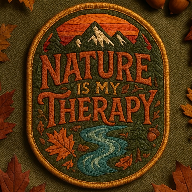 E-shop „Natur ist meine “-Aufnäher – Wandern, Camping, Reisen – Motivationsabzeichen zum Aufbügeln oder Aufnähen für Rucksäcke, Jacken &