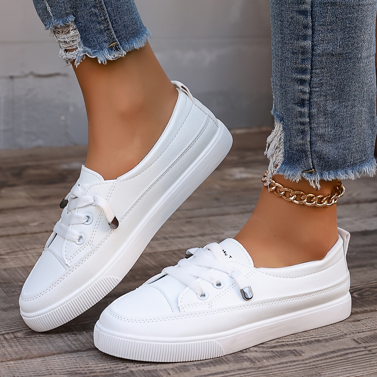 Calzado Tenis Blancos Casual Mujer Tenis Deportivos Tenis Para