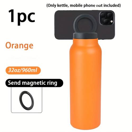 1 960ml multifunctionele dubbeleffect sportfles | innovatief telefoonhouderontwerp | langdurige warmtebehoud | geschikt voor outdoor, fitness en vrije tijd | de keuze van sportexperts en kantoorwerkers