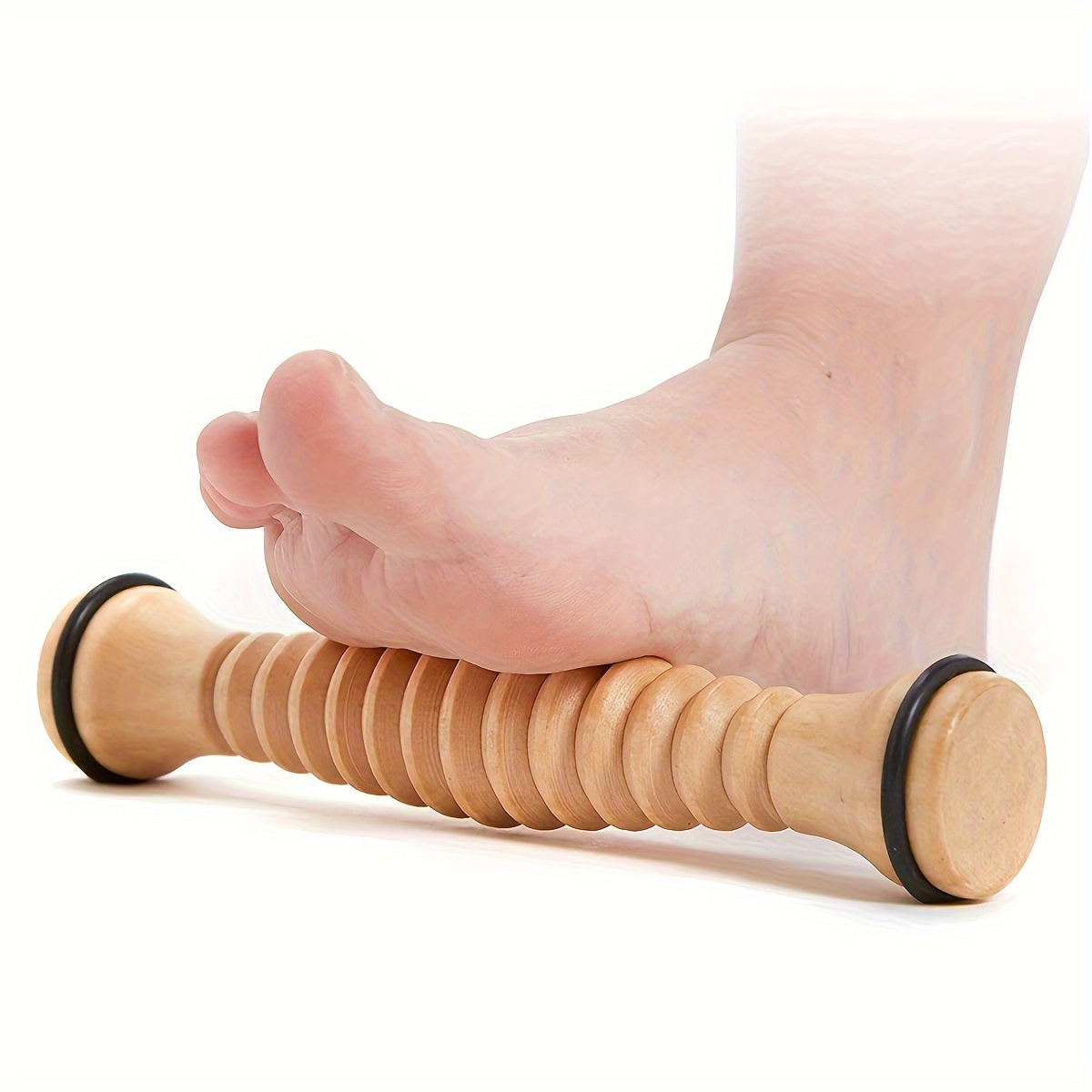 

Wooden Foot Massager For Reflex And Relaxation, Non-toxic, Battery-free, Full Body/foot/leg Use, Ideal For Beauty Spa Experience Foot Spa Leg Massager