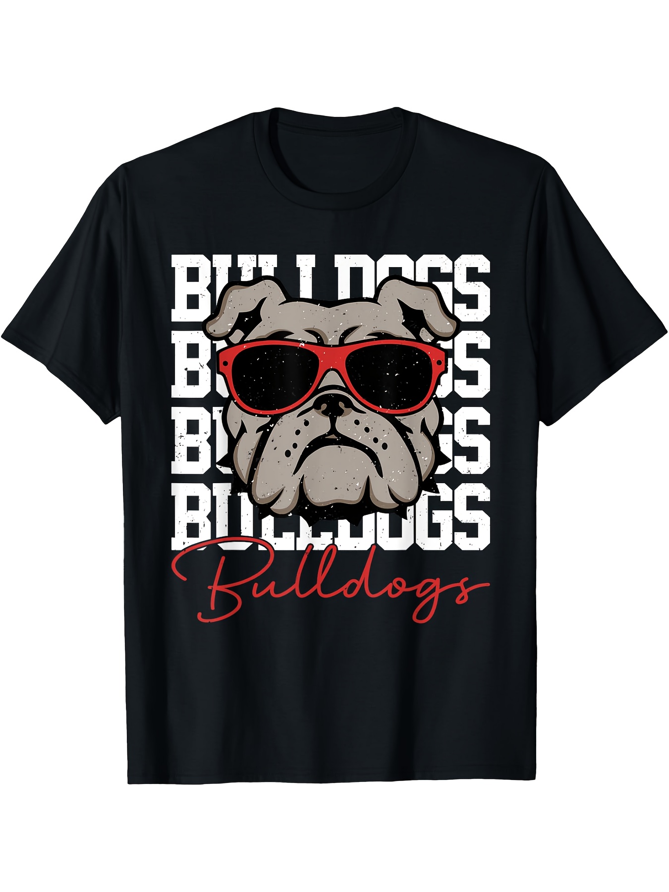 【THE MUSEUM VISITOR】BULLDOG T-SHIRTS (BLACK) Bulldogs Mascot Back to School Shirt Bulldogs Shirt Bulldog