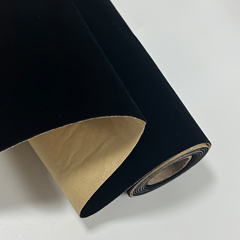 TEMU Thick Plush Self-adhesive Velvet Flocked Fabric, With A Soft And Delicate Three-dimensional Velvet Surface For A Comfortable Touch. Suitable For