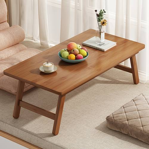 1pc coffee table low profile tea table for tatami living room bedside nightstand balcony lounge and bay solid wood lift