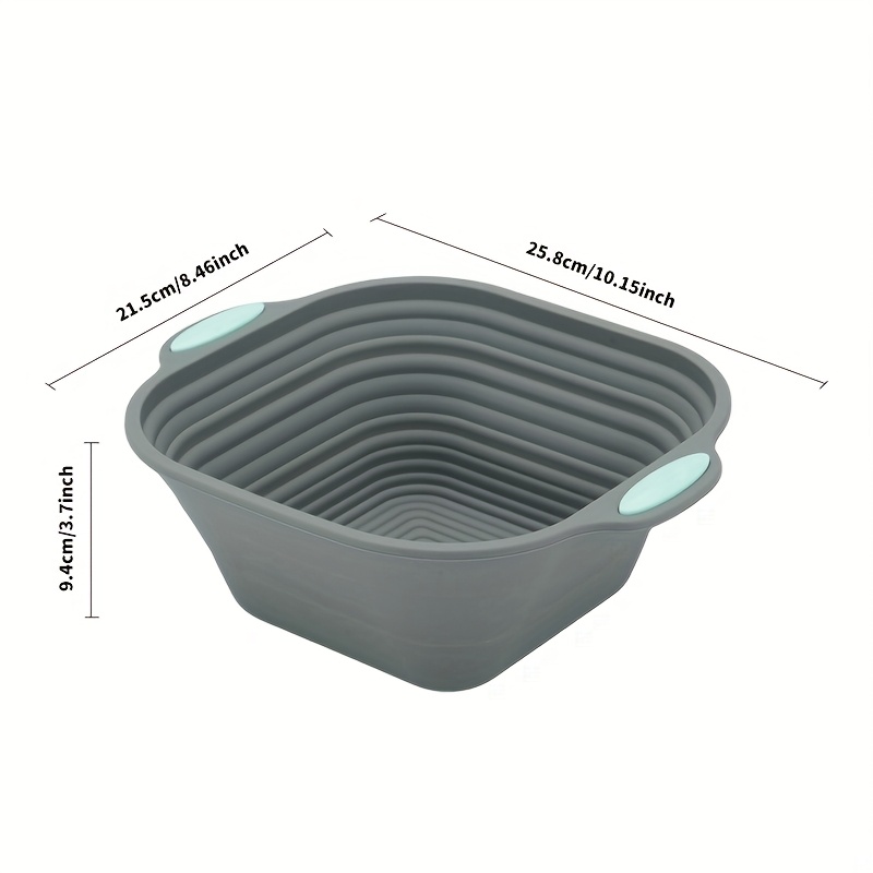 1pc, Foldable Silicone Baking Mold, Loaf Mold, Fermentation Basket For Cake Baking Tools And Kitchen Gadgets, For Sourdough, Toast, , Holiday Gifts