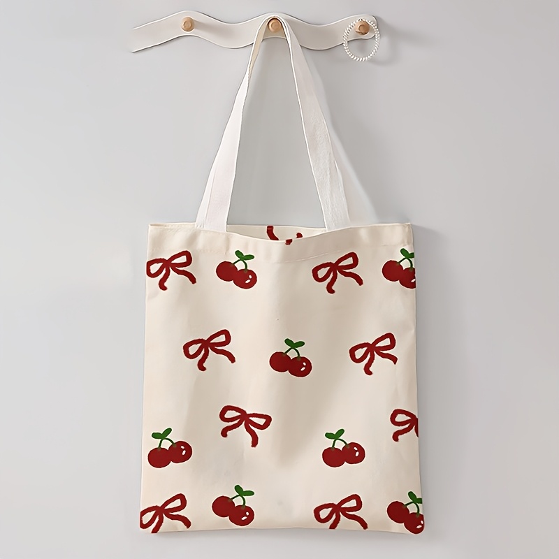 cherry tote bag sold on Temu United States