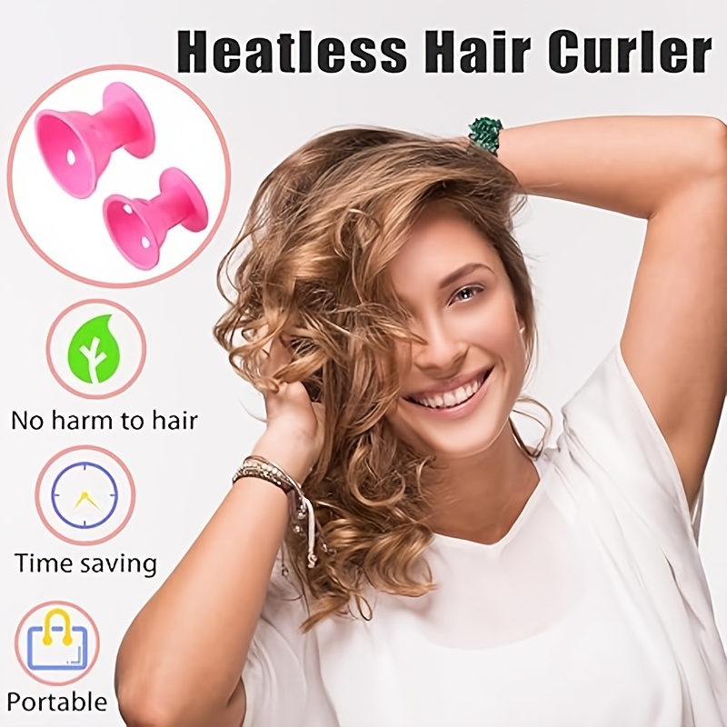 10pcs Soft No-Heat Hair Curlers, Reusable Curling Styling