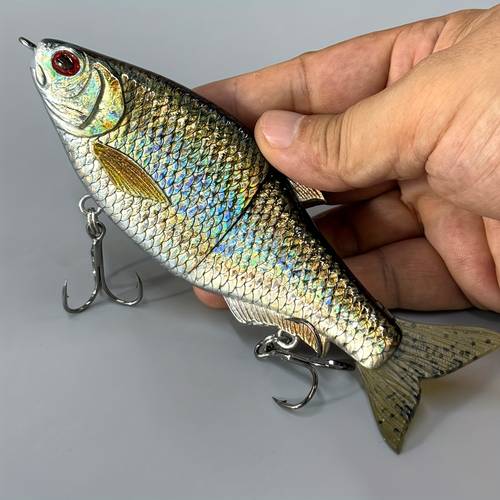 new 51g swimbaits long lasting slow sinking multi jointed freshwater lures for fishing multi section jointed swimbaits fishing lures slow sinking for and trout abs material ideal for freshwater and saltwater