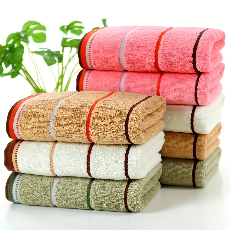 

A Set Of 8 Quick-drying Bath Towels - Soft And Comfortable, Non-fading, Knitted Fabric, 390 Grams Per Polyester 100% Bath Towel Set