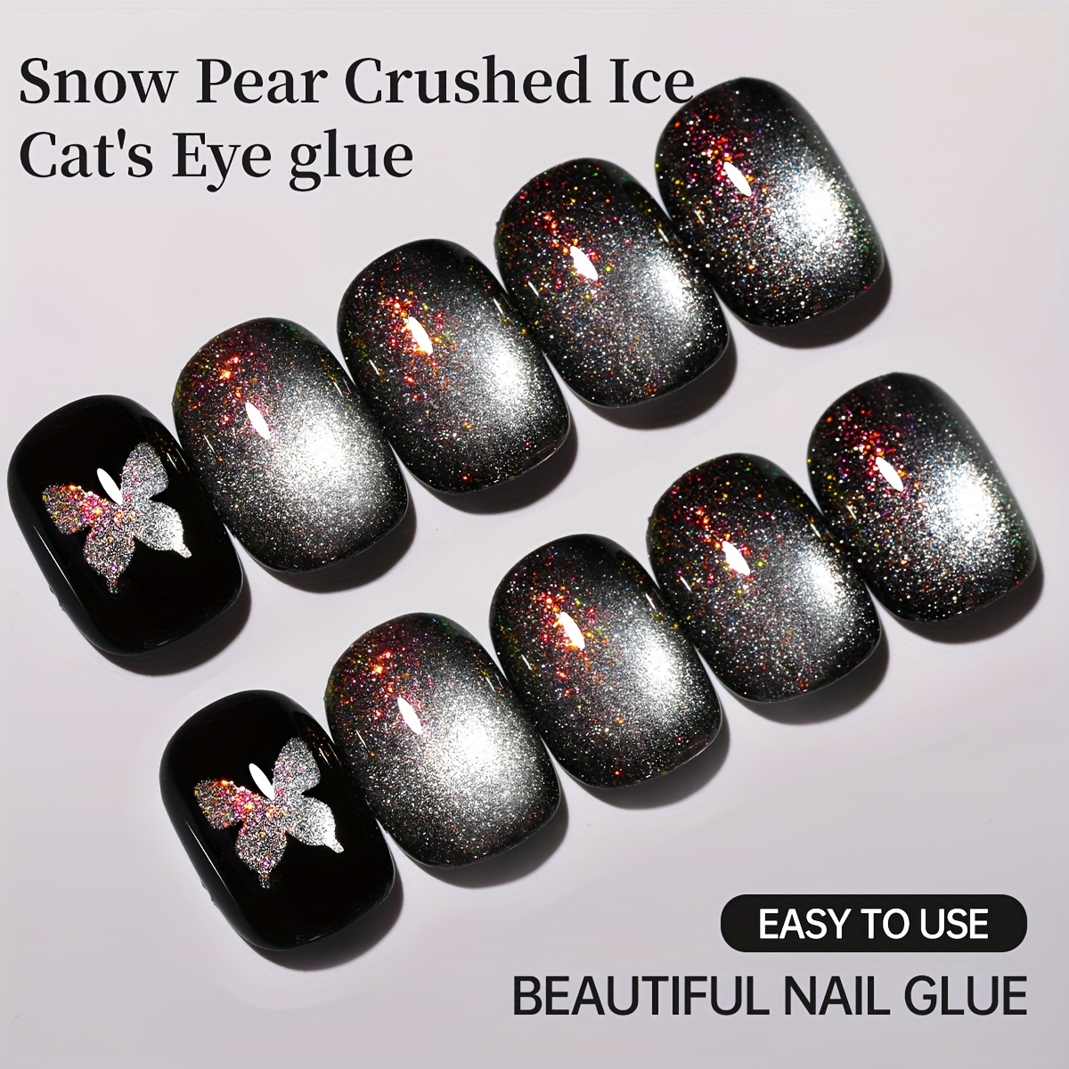 10ml Xeijayi Cat Eye Nail Gel Suitable For /led, Soak-off Gel Polish With Holographic Reflective Technology, /korean Style Nail Art For For, Nail