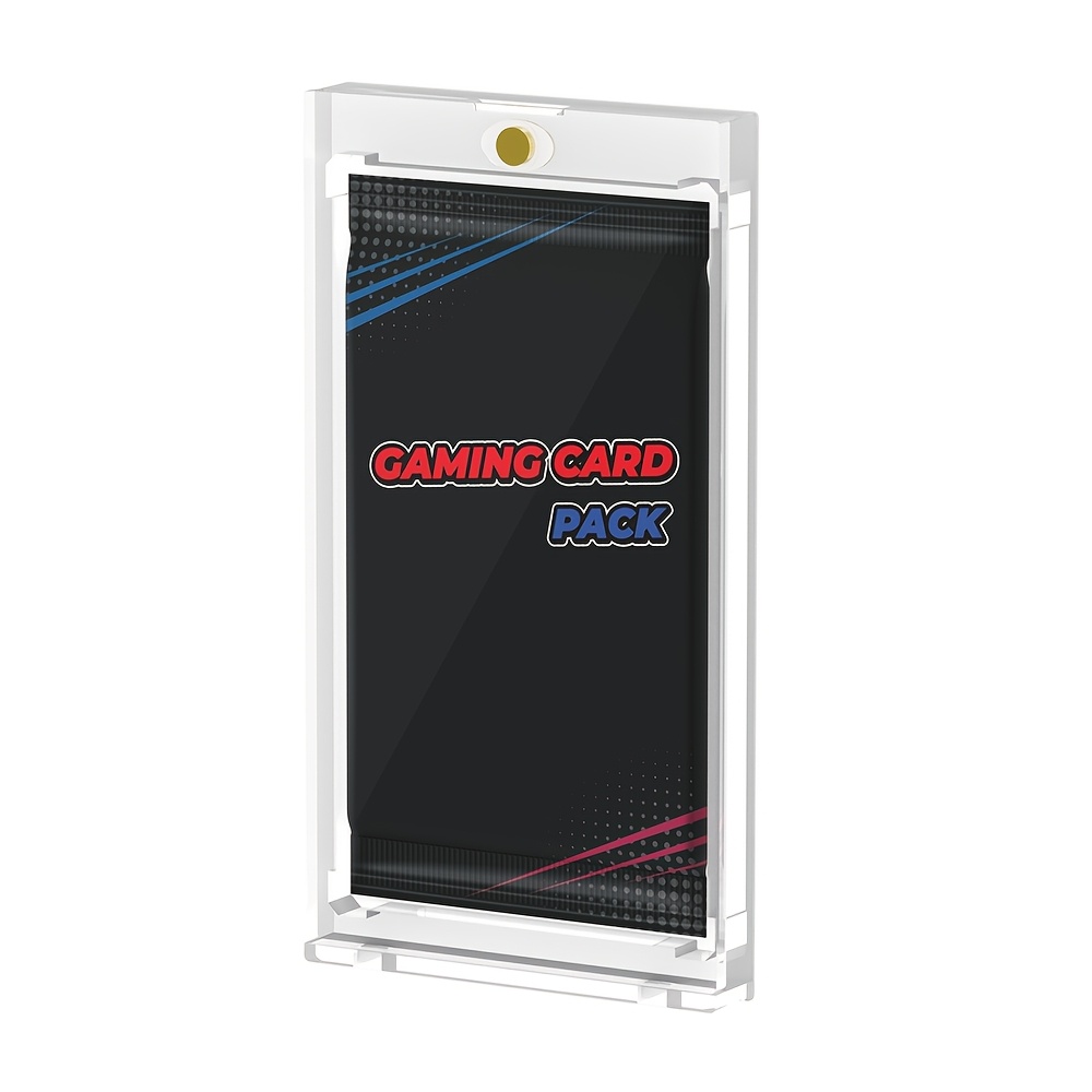 Magnetic Holder Uv Protection Case, Hard Display Protector For Standard Tcg & Sports Card Packs