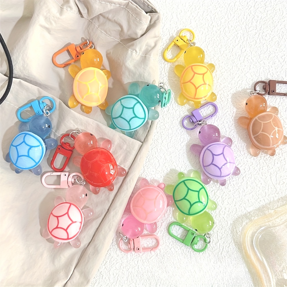 

7pcs/11pcs Creative Small Turtle Sea Turtle Keychain Cute Couple Gift Bag Pendant Small Accessories