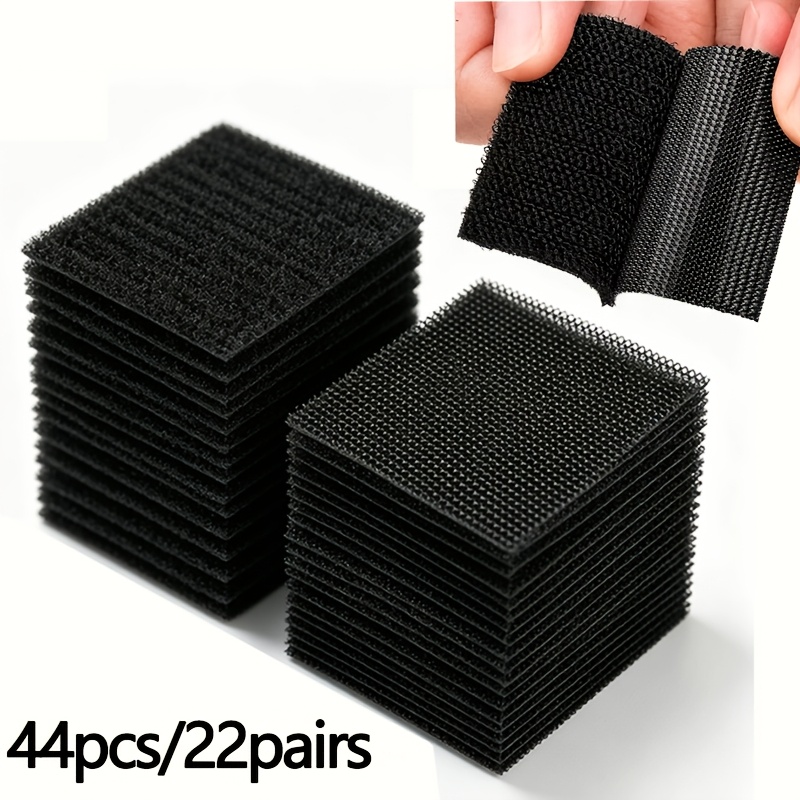 TEMU 44pcs Heavy Duty Double Sided Carpet Grippers, Rug, Tile, , Vinyl Flooring - Removable Sticky Tabs Mounting Tape, Strong Adhesive Strips For