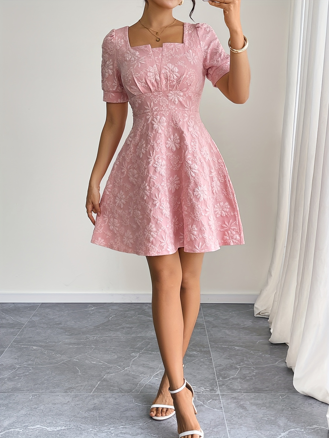flowy short dresses formal Flowy Cute A-line Blue Homecoming Dresses Short Beading