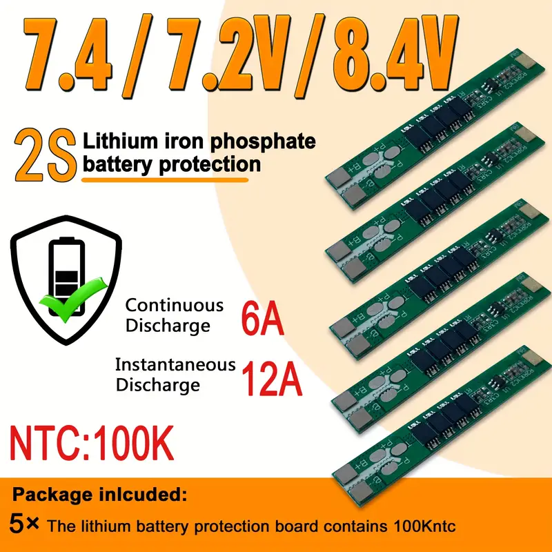 2S 5A 7.4V 8.4V Li-ion Lithium Battery 18650 Charger Protection Board BMS 2S 5A 7.4V 8.4V Li-ion Lithium Battery 18650 Charger Protection Board BMS