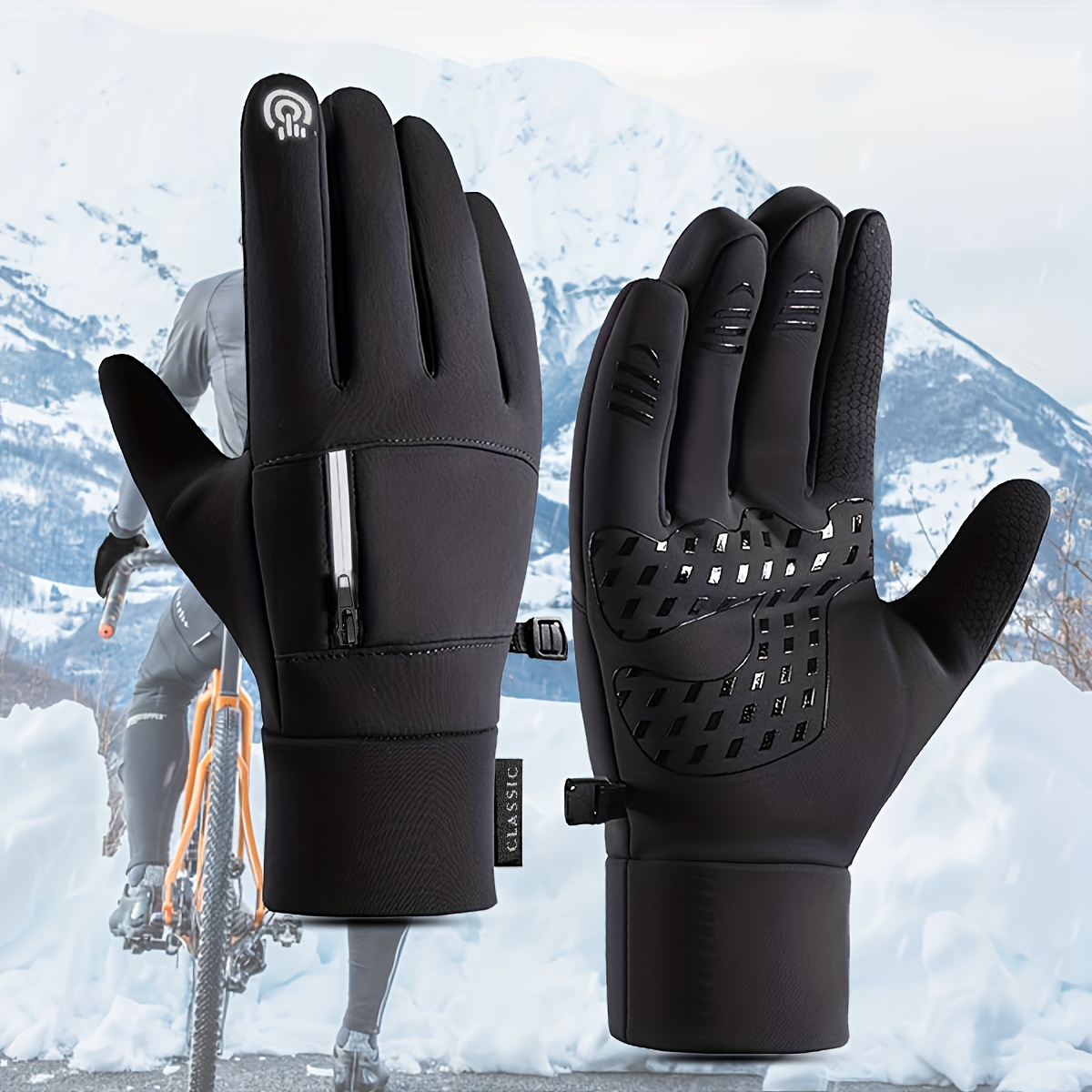 Guantes impermeables para hombre, manoplas cálidas para esquí, Snowboard,  motocicleta, pantalla táctil, nieve, a prueba de viento, Invierno -  AliExpress