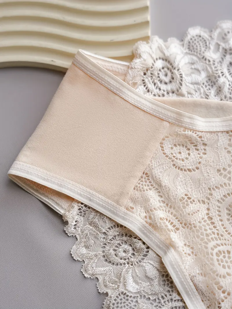 4pcs womens floral lace jockstrap underwear breathable comfortable briefs with contrast lace detailing sexy elegant design for casual attire everyday underwear floral lace detailing smooth texture fabric Product details 34