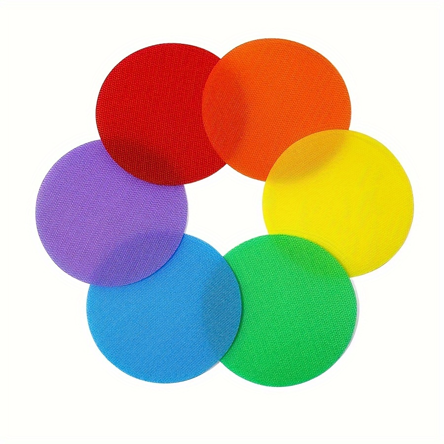 

30pcs Non-slip Training Markers, Multicolor Flat Discs (10cm/3.94in), Sports Cones For Drills And Training, Indoor & Outdoor Use