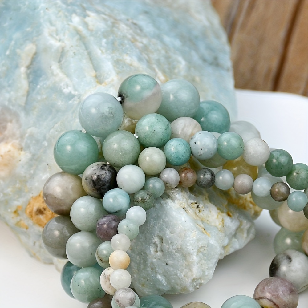 

4pcs Set Boho Chic Natural Stone Bead Stretch Bracelets, Boho , May Birthstone, No Plating, & 's Day