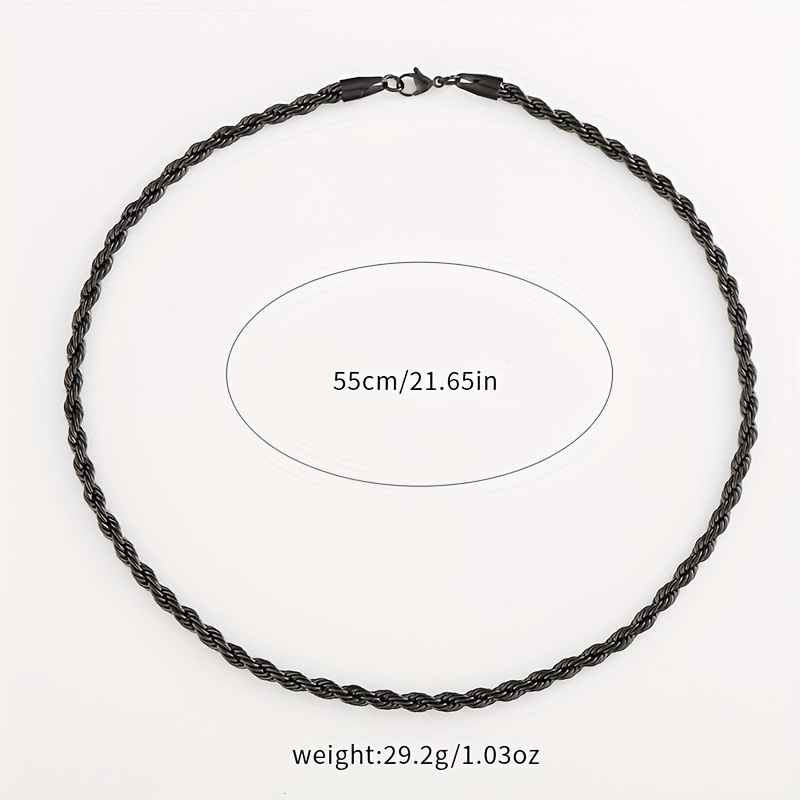 mens sleek hip hop twisted chain necklace stylish date nights details 2